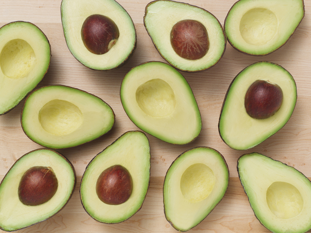 Avocados on a table